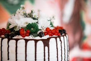 torta per matrimonio civile con cascata di cioccolato