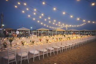 allestimento matrimonio spiaggia serale