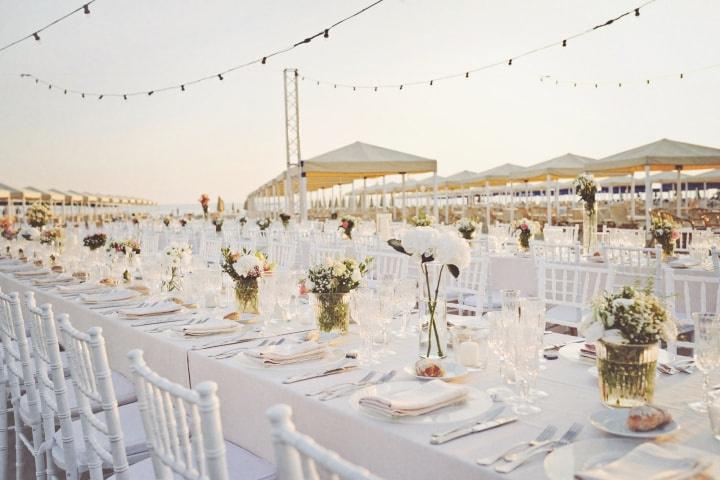 ricevimento allestimento matrimonio spiaggia