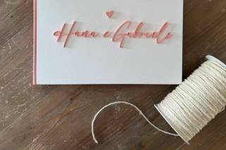 guestbook matrimonio bianco e rosa