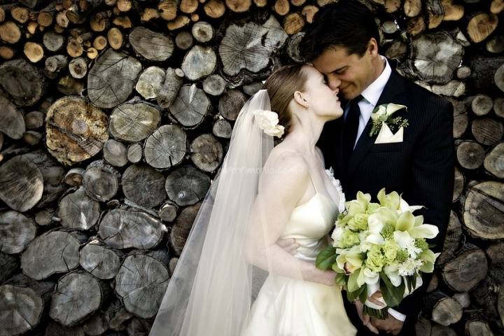 Matrimonio rustico in inverno