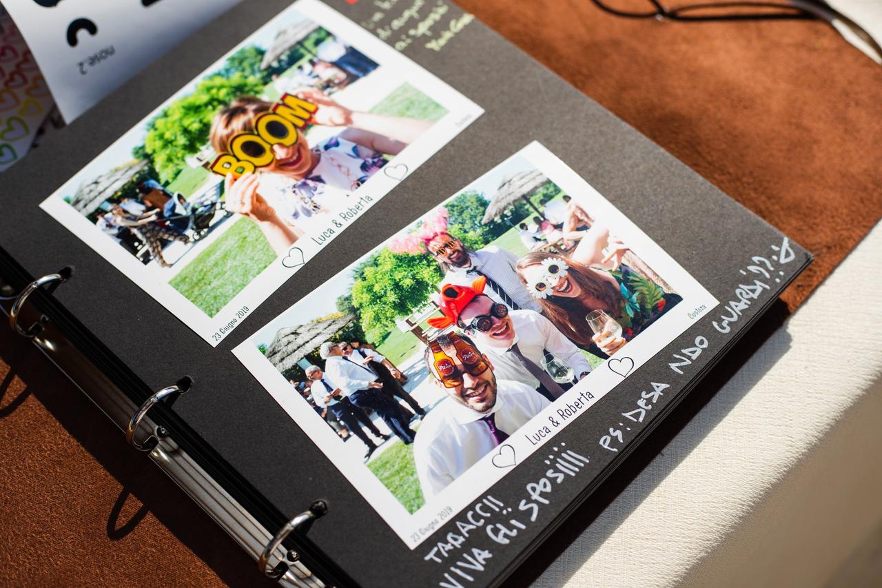 guestbook matrimonio con foto degli invitati