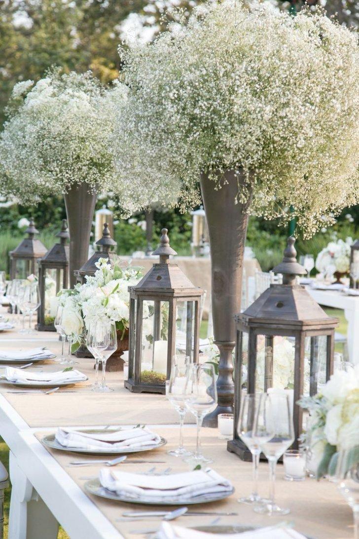 centrotavola con gypsophila