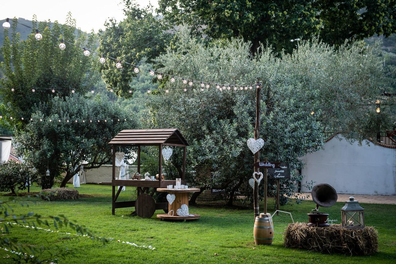 decorazioni giardino per matrimonio