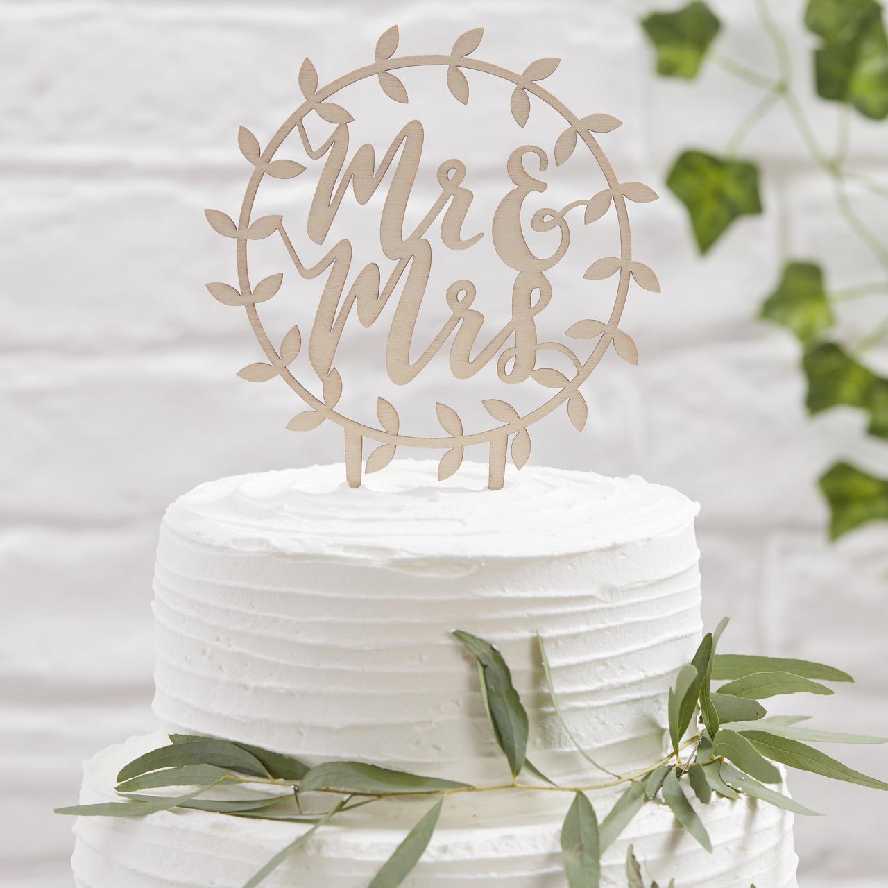 cake topper matrimonio in legno
