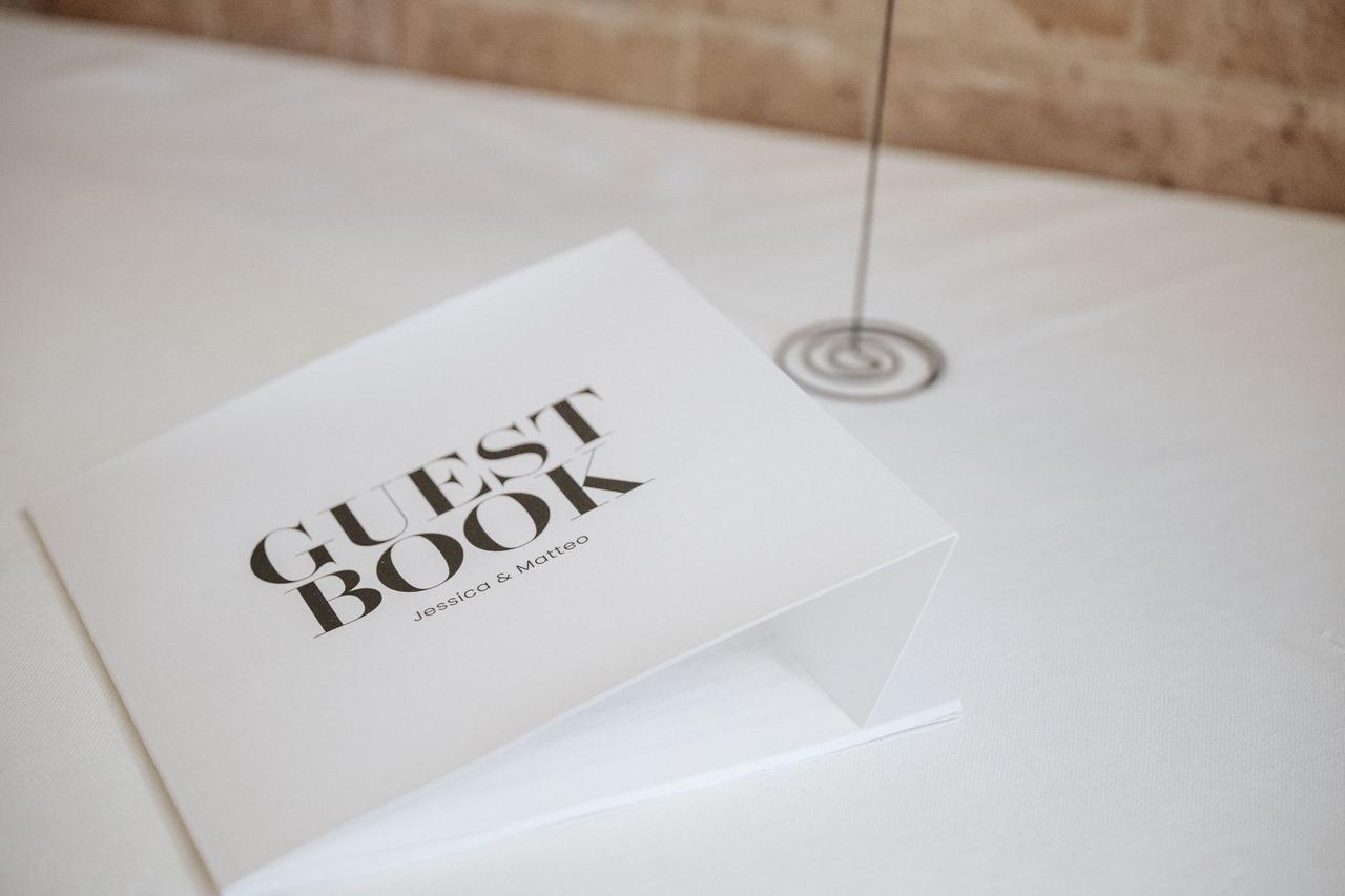 guestbook matrimonio classico bianco