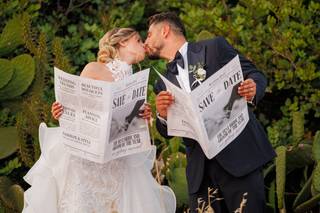 save the date con giornale