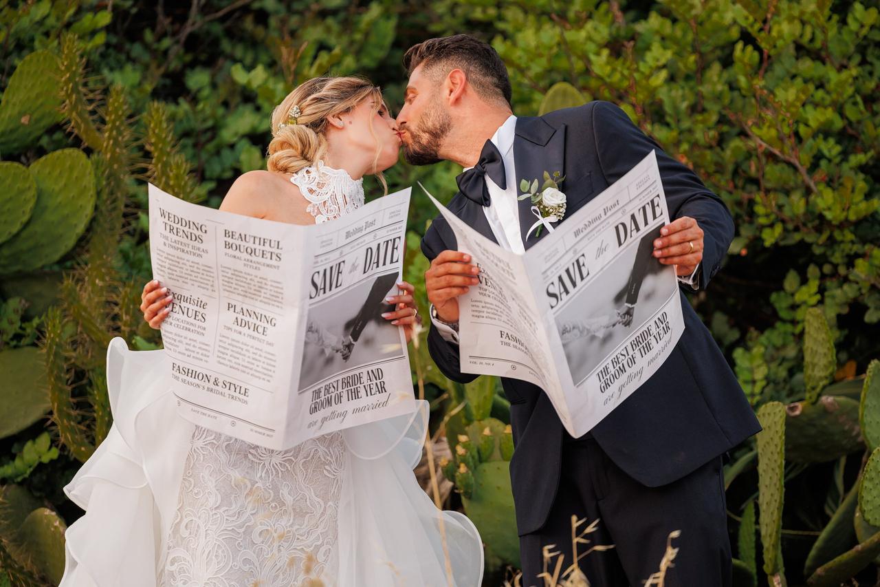 save the date con giornale