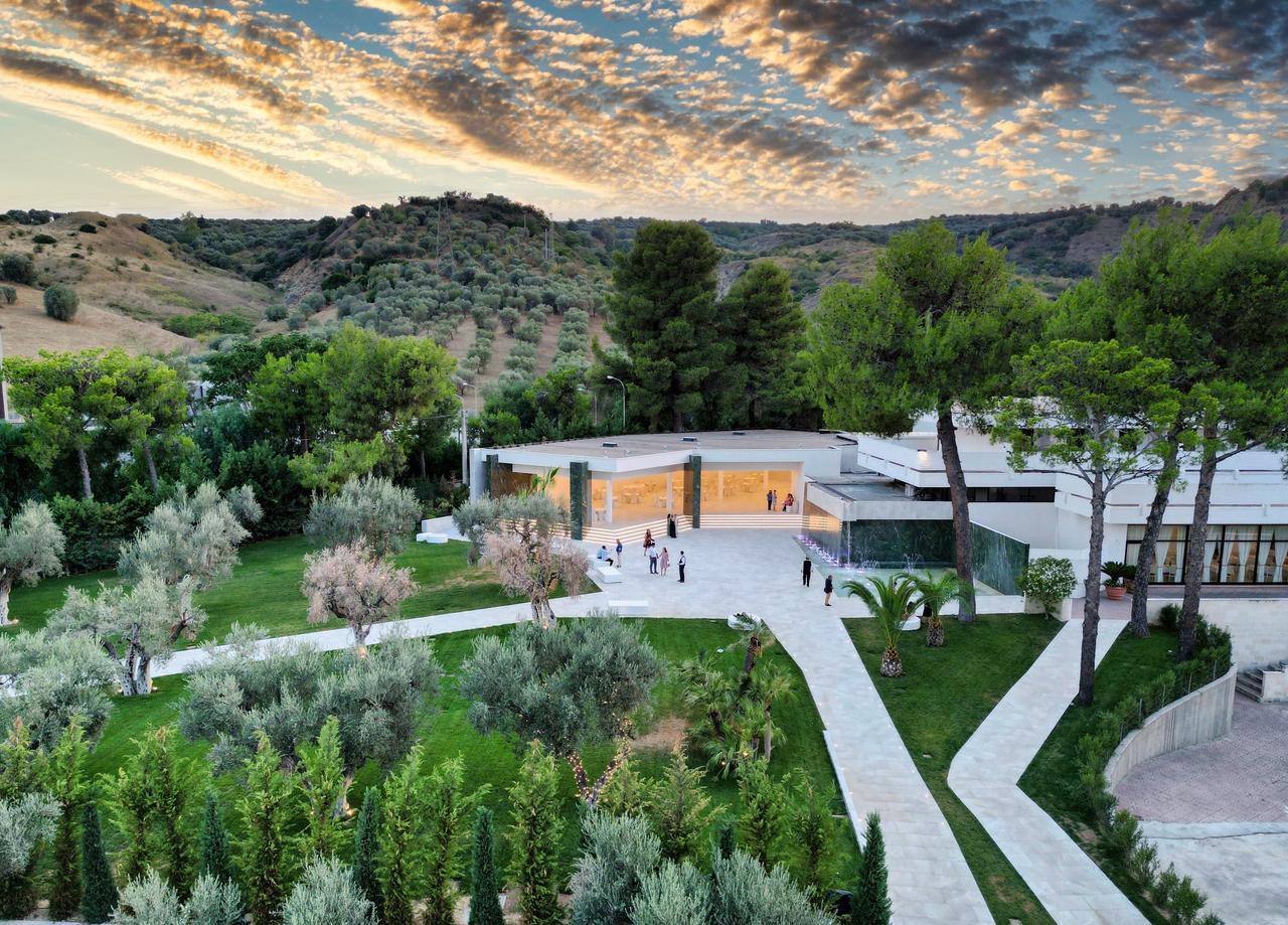 panoramica giardino d'inverno- matrimonio in serra
