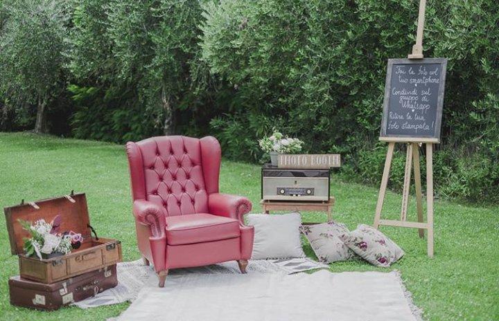 Vintage photo booth come angoli matrimonio