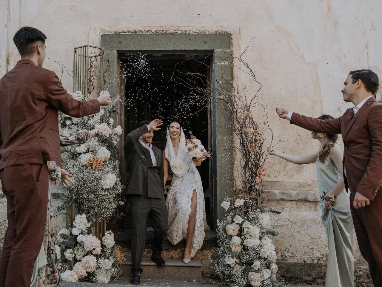 addobbi per esterno chiesa matrimonio
