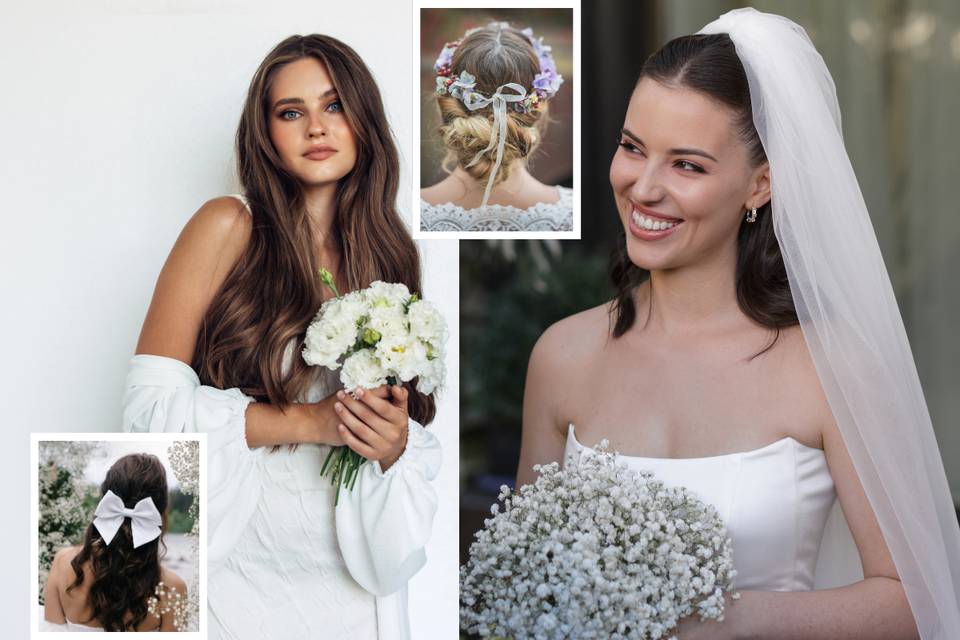 Acconciature sposa: 100 tendenze e segreti per ogni forma del viso