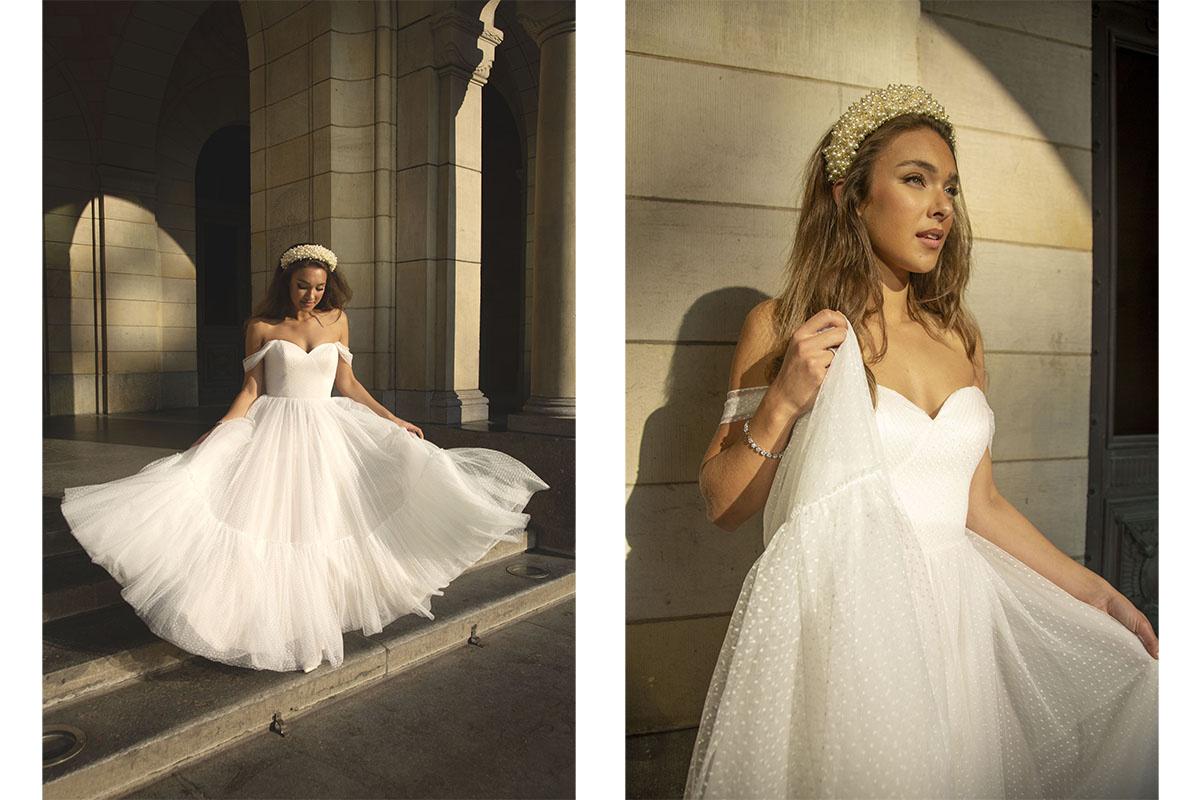 abiti sposa plumetis