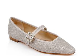 scarpe da sposa basse ballerina con strass