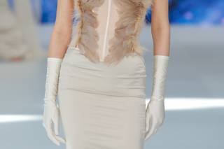 Abito da sposa alternativo co corpetto oro