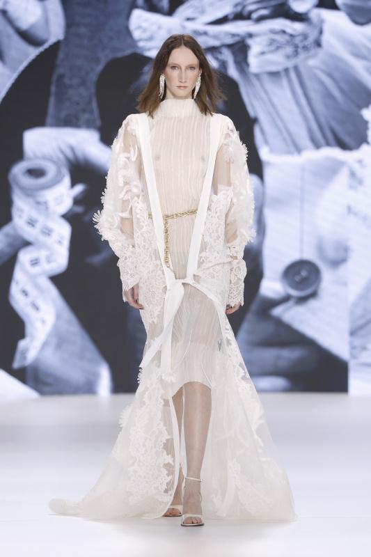 abito da sposa sexy trasparente