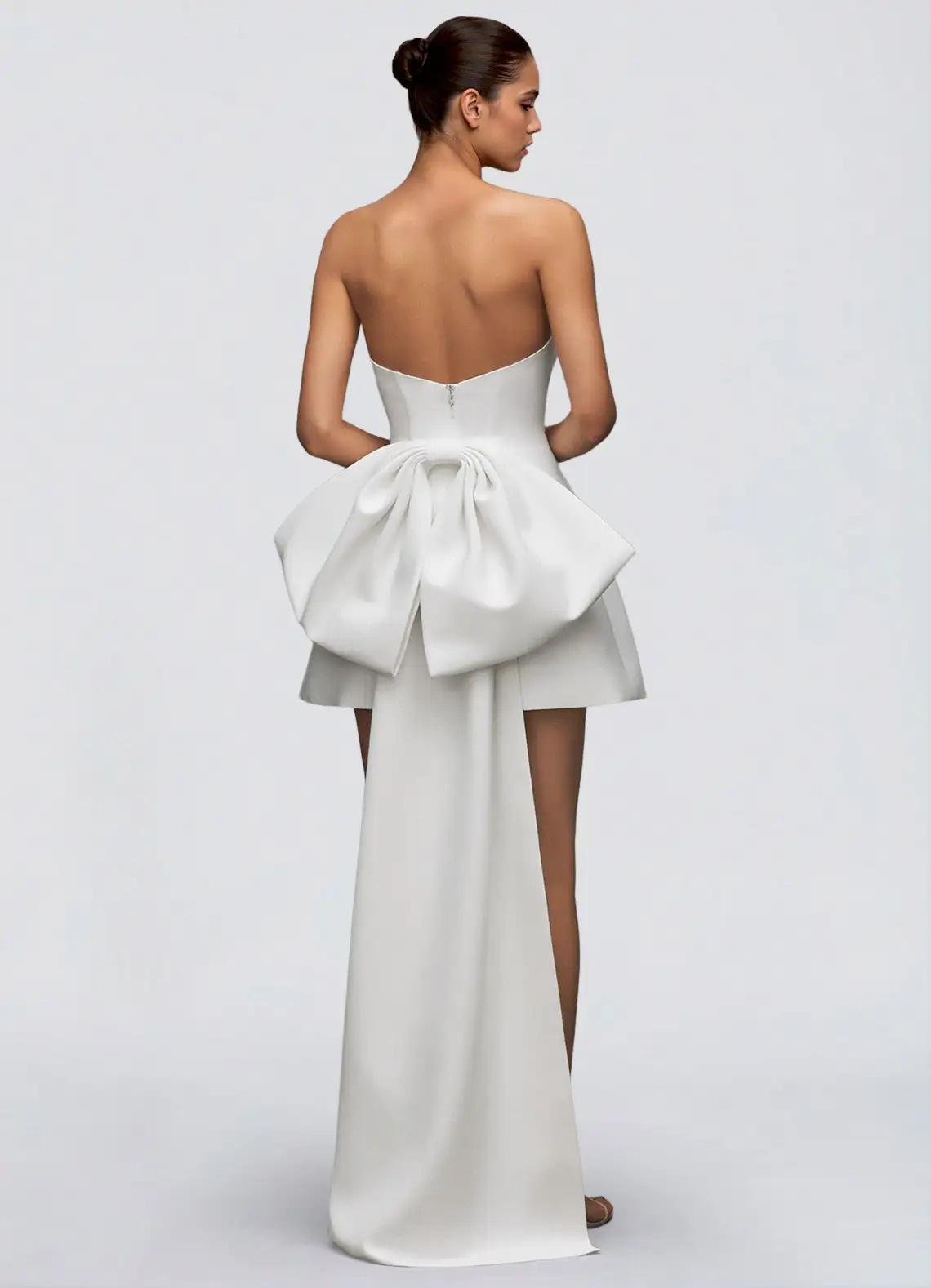 abito sposa fiocco