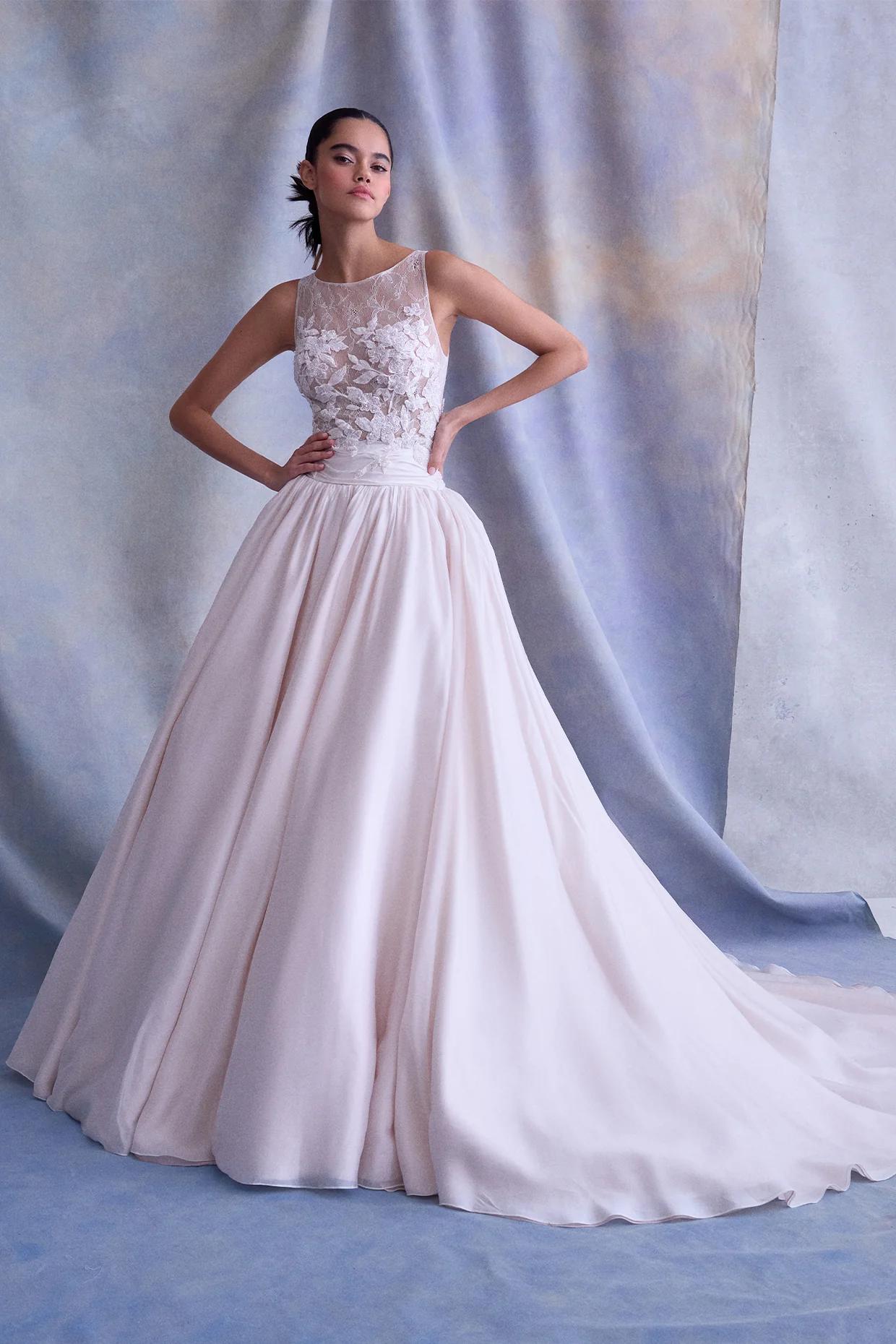 Abito da sposa seconde nozze linea ad A