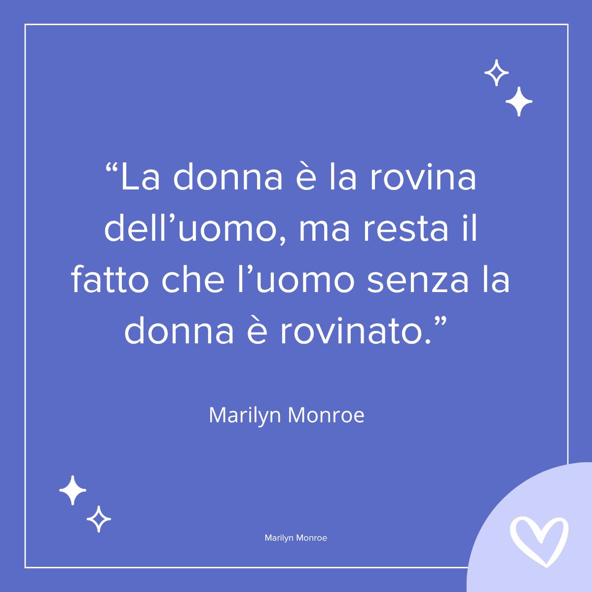 frase anniversario matrimonio divertente Marilyn Monroe