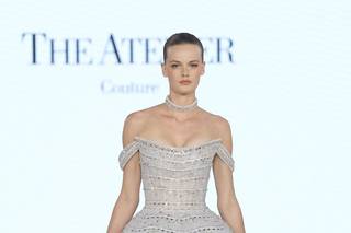 abito da sposa 2 in 1 con gonna ampia a palloncino corta e gonna rimovibile in tulle trasparente lunga