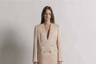 tailleur sorella sposa giacca color avorio e pantalone