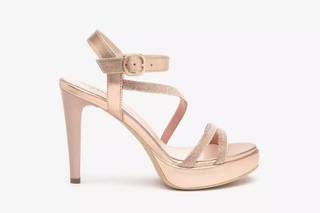 scarpe per matrimonio invitata sandali rosa con tacco alto