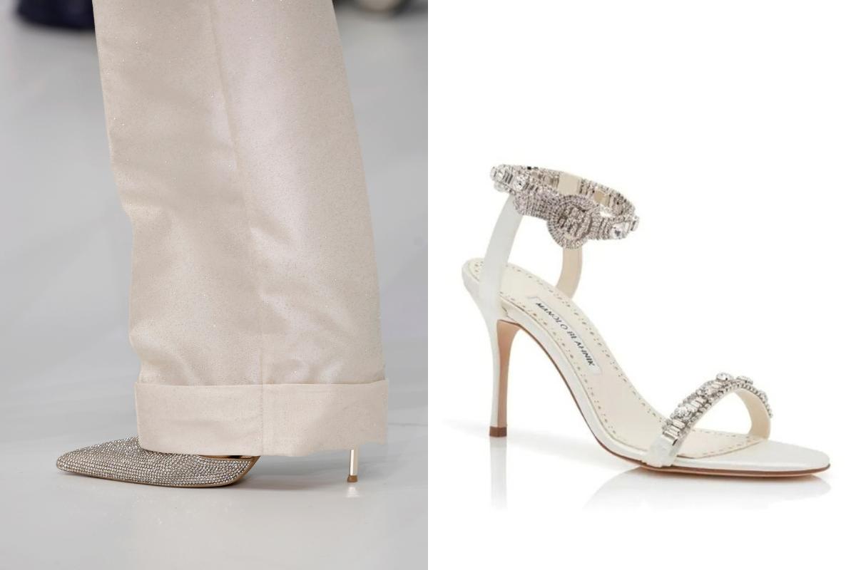  scarpe sposa con glitter