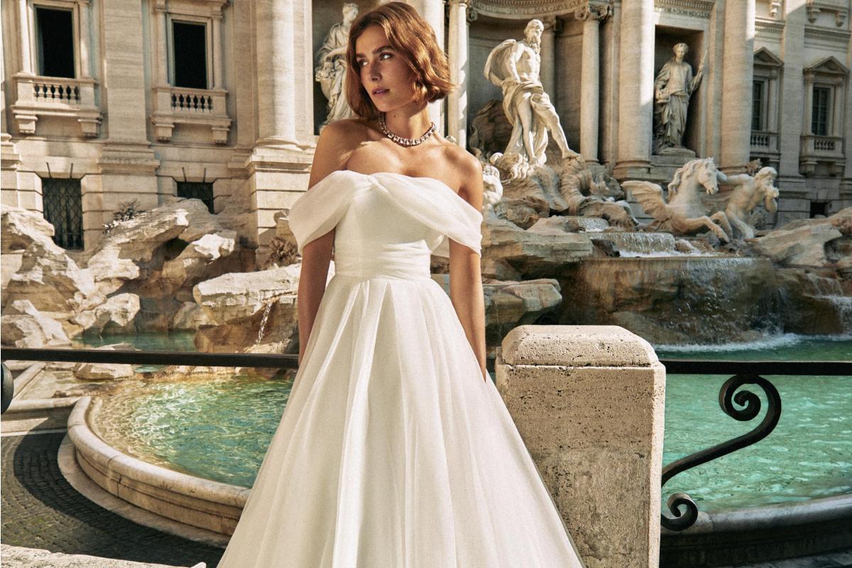 Abito da sposa chiffon online