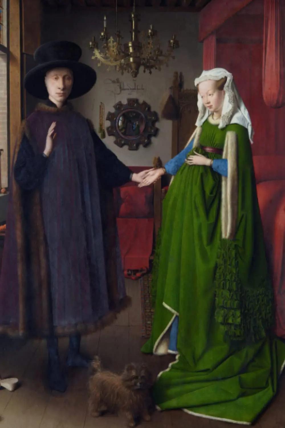 Ritratto dei coniugi Arnolfini- opere romantiche della storia dell'arte