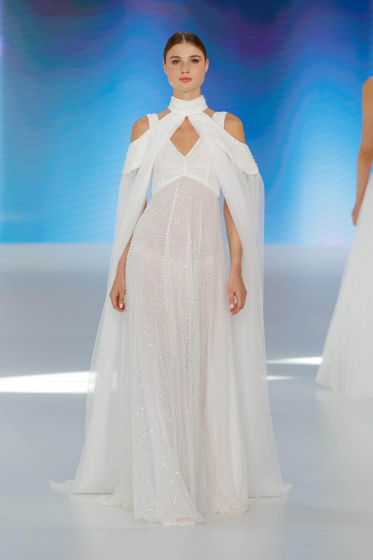 Abito da sposa alternativo strascico