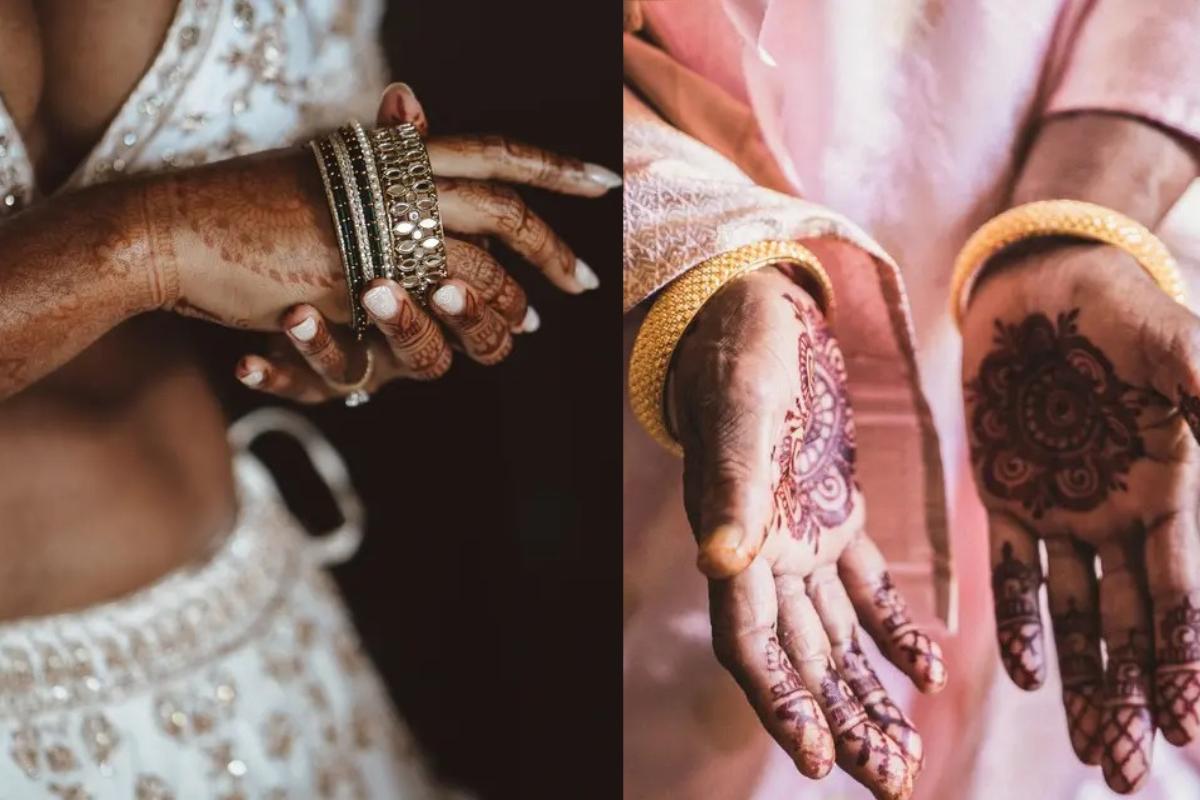 tatuaggi alle mani nel matrimonio indiano