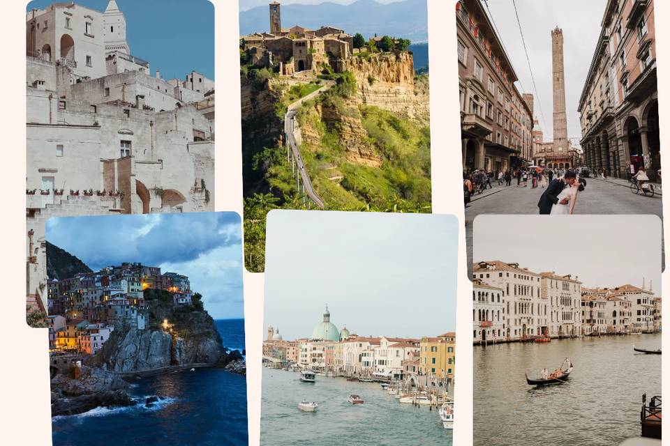 Viaggio di nozze in Italia: 20 mete romantiche tra mare, montagna e città