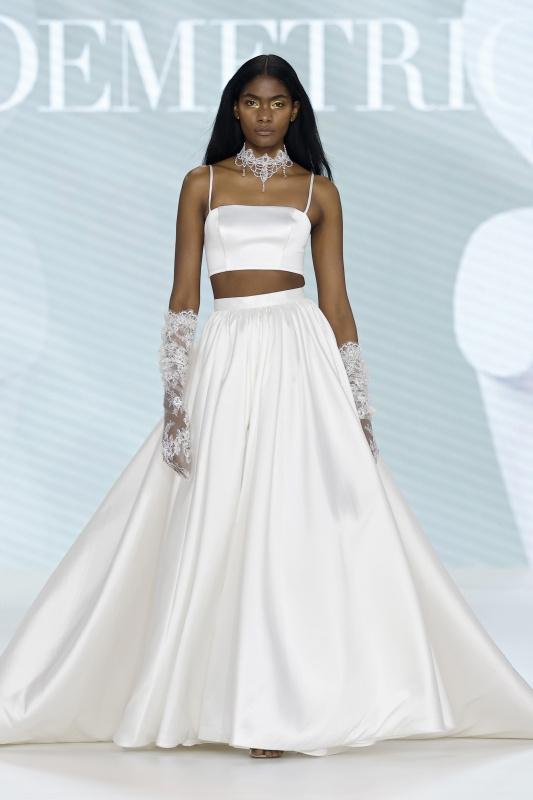 abito da sposa due pezzi