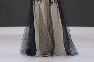 abito da sposa boho chic nero a due pezzi in pizzo