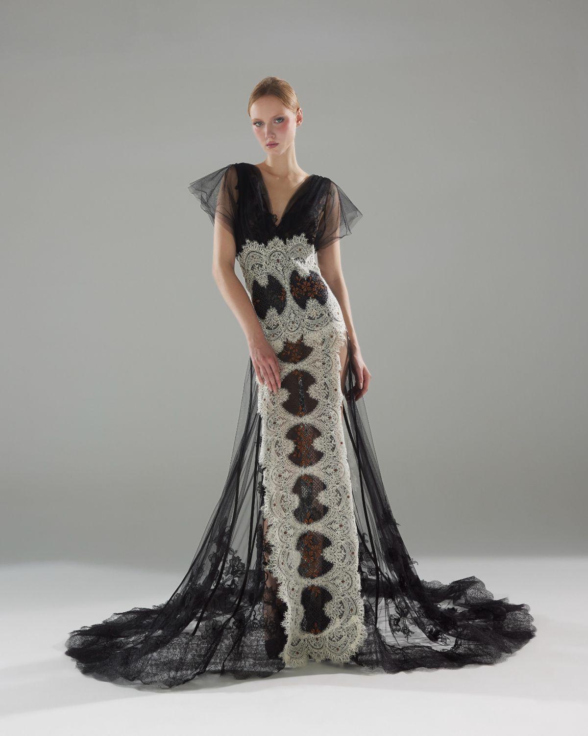 Abito da sposa seconde nozze nero e bianco