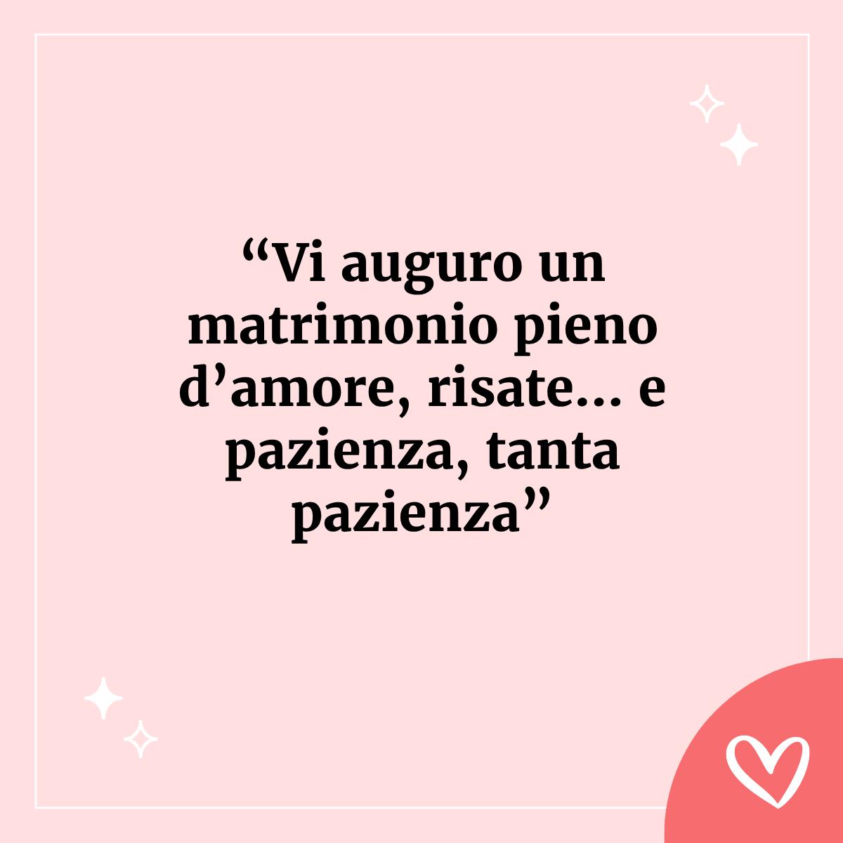 frase divertente matrimonio