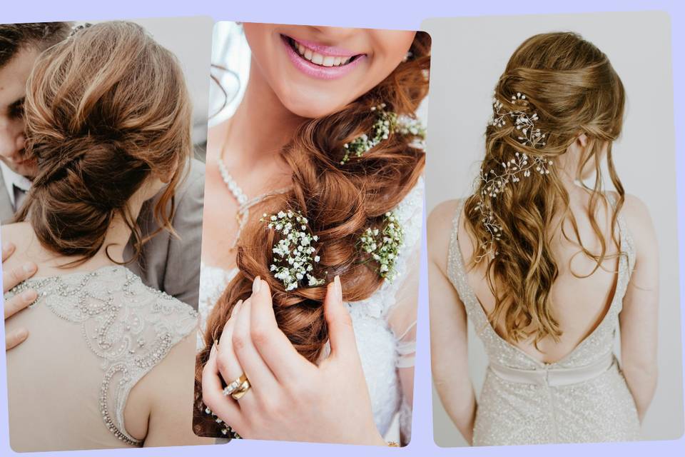 50 acconciature da sposa laterali per ogni stile e personalità