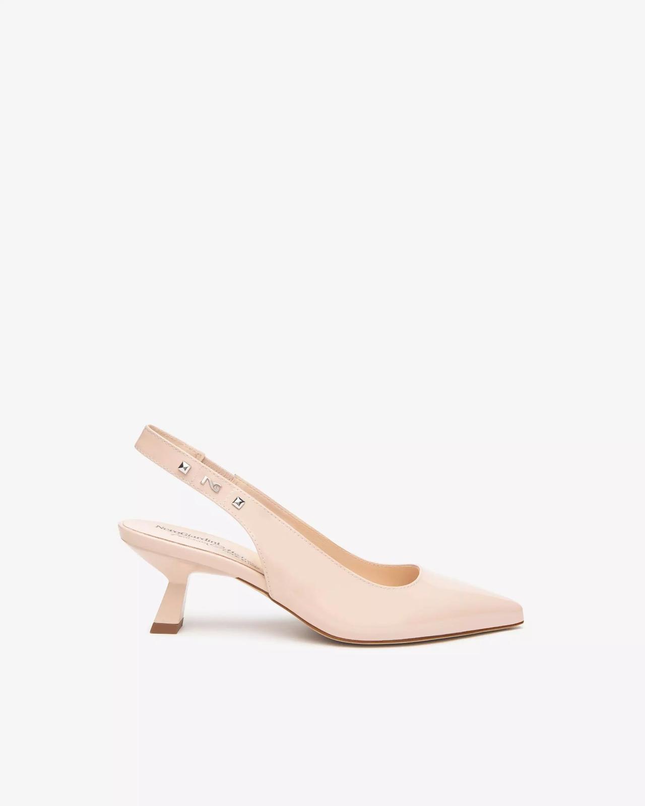 scarpe per matrimonio invitata slingback a punta rosa