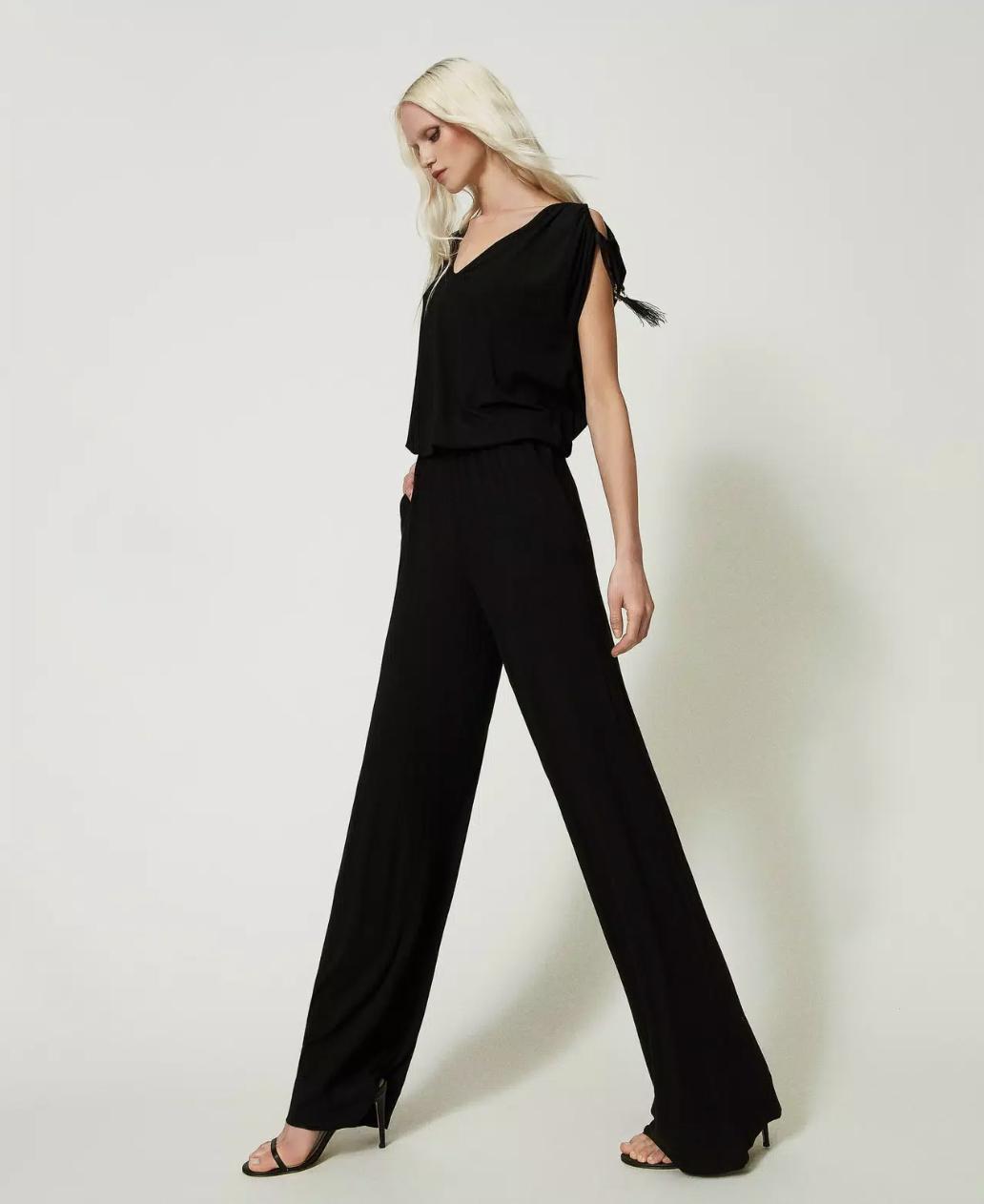 jumpsuit nera-abiti eleganti da cerimonia