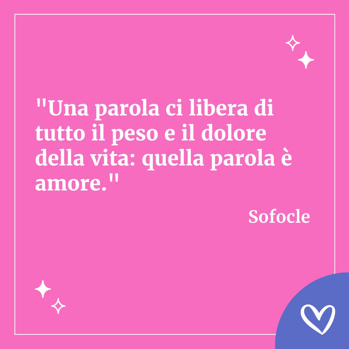 Frase per la promessa di matrimonio di Sofocle