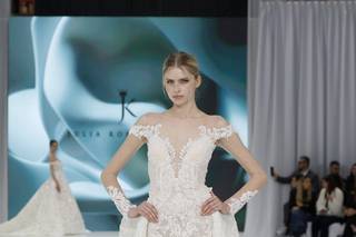 abito da sposa 2 in 1 scollo a cuore, a sirena in pizzo con sopragonna ampia