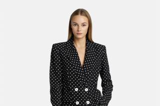 abito da cerimonia Luisa Spagnoli tailleur a pois