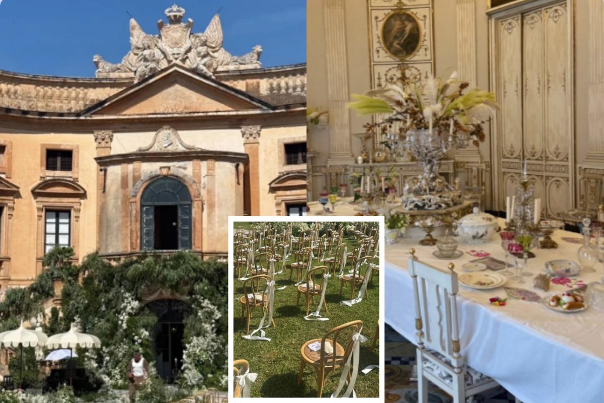 Villa Valguarnera matrimonio Dua Lipa