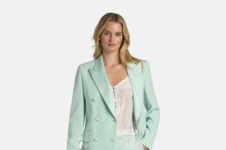tailleur Luisa Spagnoli cerimonia verde chiaro