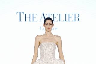 abito da sposa 2 in 1 in pizzo, scollo dritto, gonna a semi sirena con sopragonna rimovibile