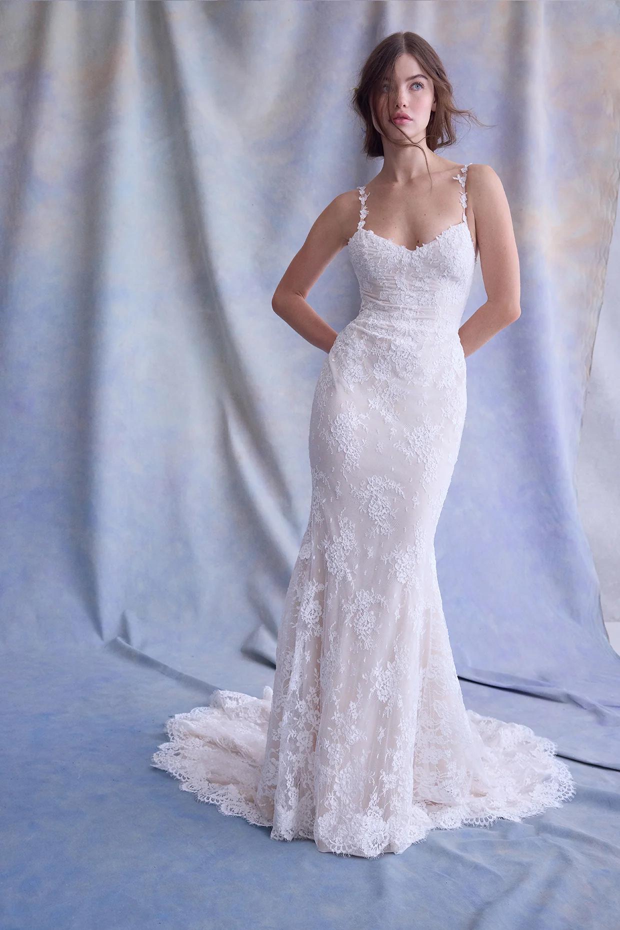 Abito da sposa seconde nozze con pizzo