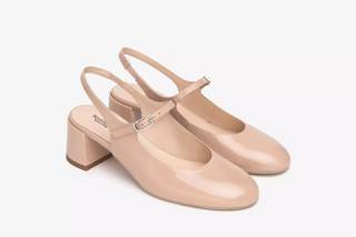scarpe per matrimonio invitata Mary Jane rosa in vernice
