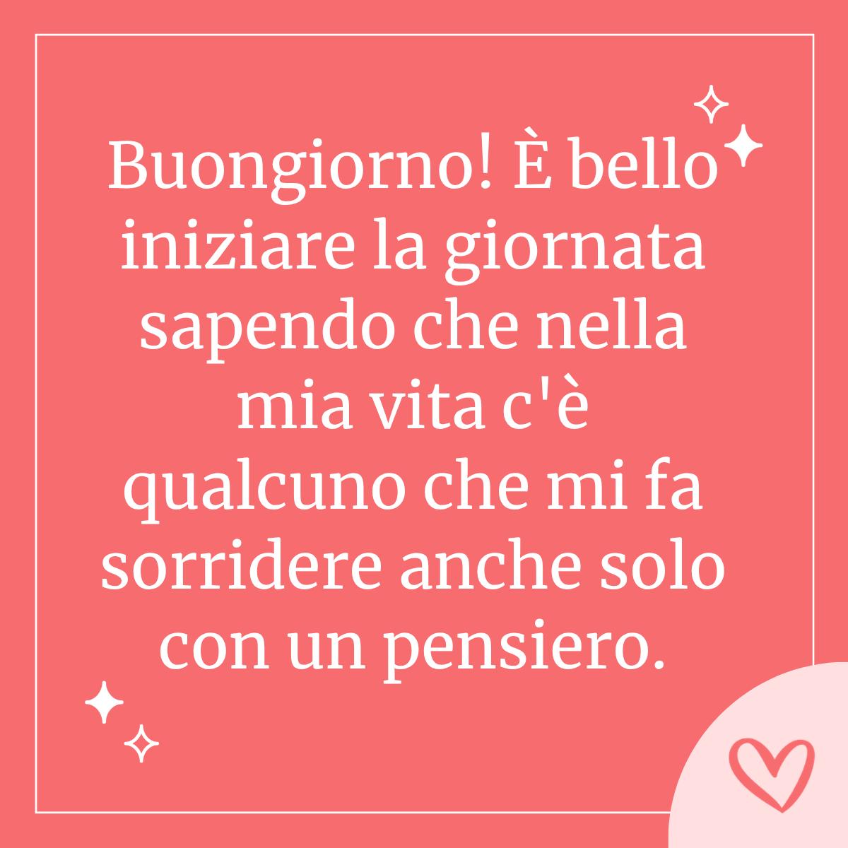 frase buongiorno per una nuova relazione