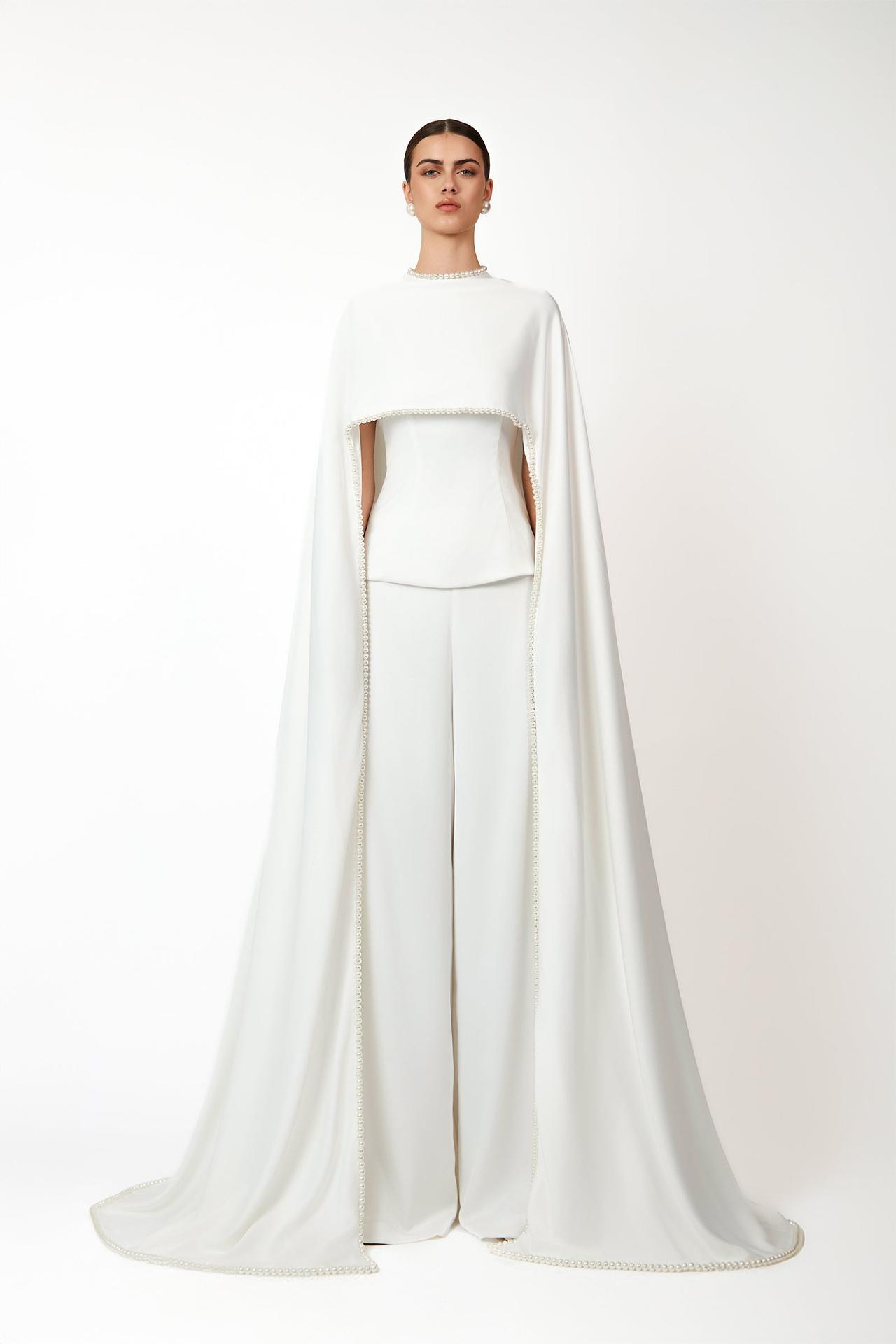 abito sposa mantella