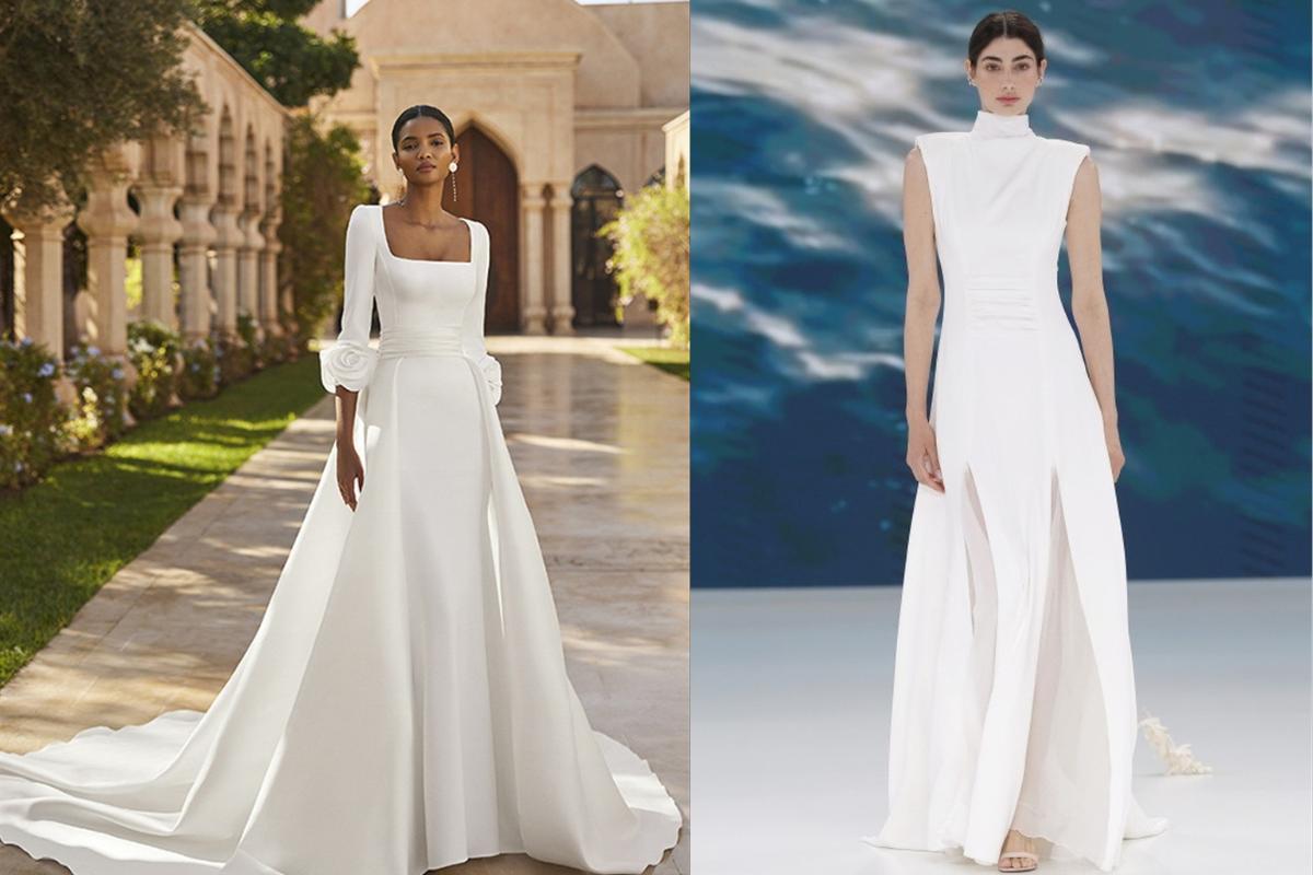 abiti da sposa lisci